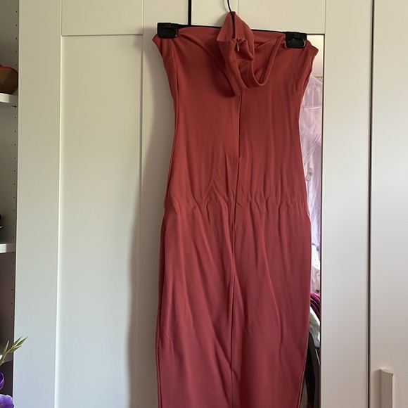 Midi Bodycon Dress with collar - Picture 3 of 5